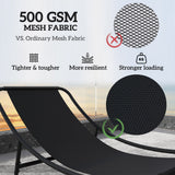 2 Pieces Outdoor Patio Rocking Chairs, Rocking Porch Chairs with Mesh Deep Seats for Indoor, Porch, Balcony, Dark Gray