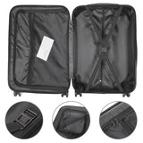 3-in-1 Portable ABS Trolley Case 20" / 24" / 28" Purple