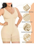 Fajas Colombianas Full Body Shaper with Zipper – Tummy Control & Butt Lift