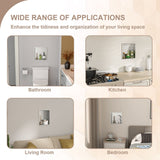 Brushed Stainless Steel Wall Shower  Niche , Double Recessed Shower Shelf for Bathroom