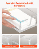 VEVOR Acrylic Napkin Holder, 9.1 x 5.5 x 2.6 inch, Clear Bathroom Guest Towel Storage Tray with U-Shaped Opening, Disposable Paper Towel Holder for Bathroom Kitchen Parties Weddings & Various Events