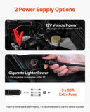 VEVOR Electric Car Jack, 15 Tons /33000 lbs, Adjustable Electric Scissor Jack with High Load Capacity, 12V Dual-Powered Tire Change Replacement with LED Light, Portable Jack kit for Sedan, SUV, Truck