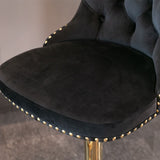 Furniture,Golden Swivel Velvet Barstools Adjusatble Seat Height from 25-33 Inch, Modern Upholstered Bar Stools with Backs Comfortable Tufted for Home Pub and Kitchen Island