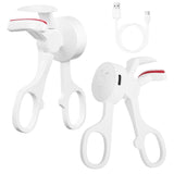 Heated Eyelash Curler Electric USB Rechargeable Eyelash Curler Anti-Burn Compact with Comb Heat up Fast Within 8S for All Eye Shapes for Women Make Up Gift Travel Valentine Mother Day