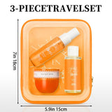 3pcs Set SOLO EN Body&Hair Fragrance Mist Perfume&Bubble Bath&Body Butter Travel Box for Men And Women, 4 Different Flavor Gift Box, Dating, Long-lasting Scent