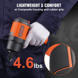 VEVOR 1/2-Inch Air Impact Wrench, High Torque Up to 1400 ft-lbs, Lightweight 4.6 lb Design Pneumatic Impact Gun with 11-PCS 1/2-Inch Drive CR-V Steel Impact Socket Set & Carrying Case