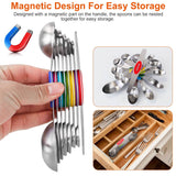 Dual Sided Magnetic Measuring Spoons