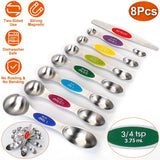 Dual Sided Magnetic Measuring Spoons