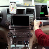 Dual USB Car Charger with Low Voltage LED Display