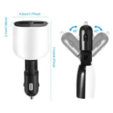 Dual USB Car Charger with Low Voltage LED Display
