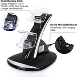 Dual USB Fast Charging Station and LED Indicator for Sony PS4 Controller