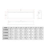 Dynasty Allegro 58-Inch Smart Linear Electric Fireplace With Heater Timer Settings [DY-BFM58] (SAK23948)