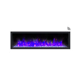 Dynasty Cascade 64-Inch Smart Linear Electric Fireplace With Front Facing Heater [DY-BTX64] (SAK15932)