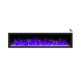 Dynasty Cascade 82-Inch Recessed Linear Electric Fireplace [DY-BTX82] (SAK30567)