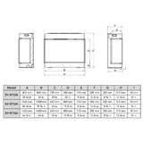 Dynasty Melody 40-Inch Multi-Sided Smart Electric Fireplace With Remote Control [DY-BTS40] (SAK48210)