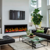Dynasty Tempo 63-Inch Virtual Linear Electric Fireplace With Multifunction Remote Control [DY-FVX63] (SAK20385)