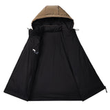 Color-blocking Euro-American Style Reversible Cotton Jacket