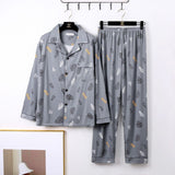 Mens Minimalist Long Sleeve Loungewear Pajamas