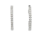 1.53ct Diamond Hoop Earrings 10KT White Gold
