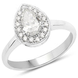 14K White Gold 0.70 Carat Genuine White Diamond Ring
