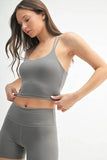 MONO B Venice Cloud Light Crisscross Sports Bra