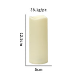 Wave Mouth Led Cylinder Electric Candle Lamp Wedding Christmas Holiday Decoration Party Atmosphere Layout Supplies
