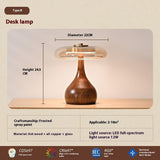 Solid Wood Bedroom Bedside Lamp Japanese Retro