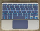 Bluetooth Keyboard With Touch For Mobile Phone Tablet Wireless Rechargeable