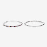 2.24 Carat Genuine Multi Sapphire .925 Sterling Silver Earrings