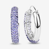 3.06 Carat Genuine Tanzanite .925 Sterling Silver Earrings