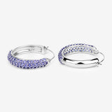 3.06 Carat Genuine Tanzanite .925 Sterling Silver Earrings