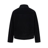Deconstructed Jacket Design Mens Cropped Relaxed-fit Casual Outerwear