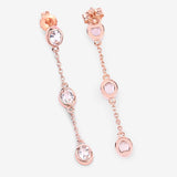 1.62 Carat Genuine Morganite .925 Sterling Silver Earrings