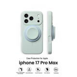 Light Blue Liquid Precise-Hole Magnetic Suction Holder Compatible Phone Case