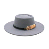 Retro AutumnWinter Wide-Brimmed Wool Jazz Hat