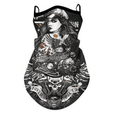 Motorcycle Riding Sun-protection Face Mask Ear-loop Headscarf