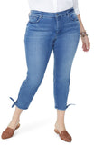 NYDJ Womens Plus Size Ami Skinny Ankle with Tie Hem, Size 24W
