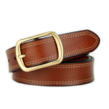 Vintage Distressed Belt Made From Full-grain Cowhide