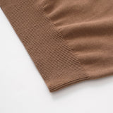Pure Cotton Yarn Knitted Men's Short-sleeved T-shirt Round Neck