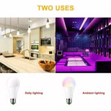 E27 RGB LED Light Bulb 16 Color Changing Magic RGBW Colorful Remote Control Lamp