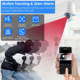 E27 WiFi Bulb Camera 1080P FHD WiFi IP Pan Tilt Security Surveillance Camera