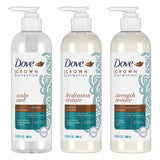 Dove Amplified Textures Shampoo Conditioner Leave-In Conditioner with Coconut Milk Aloe and Jojoba 3 Count for Coils Curls and Waves and Moisture Amplifying Hair Care Blend 11.5 oz