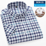 Mens Short-Sleeve Pure Cotton Oxford Shirt