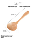Japanese-style Household Tableware Wooden Soup Spoon