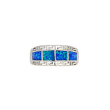 Created Opal Ring Sterling Silver