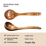Spatula Soup Ladle And Wooden Turner Set In Teak