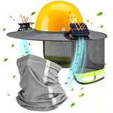 Solar-Powered Fan Outdoor Sunshade Fishermans Hat