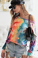 BiBi Tie Dye Soft Knit Jersey Top