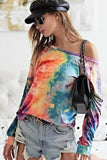 BiBi Tie Dye Soft Knit Jersey Top