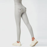 Six-Pack Abs Workout Fitness Cargo Outdoor Running Tights For Women High-Waist Slimming Yoga Pants